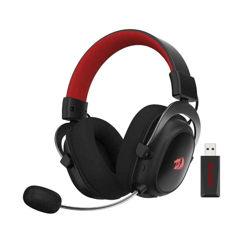 Redragon H510 PRO Zeus-X RGB Wireless Gaming Headset 7.1 Surround Sound 53MM Audio Drivers  Multi Platforms Headphone