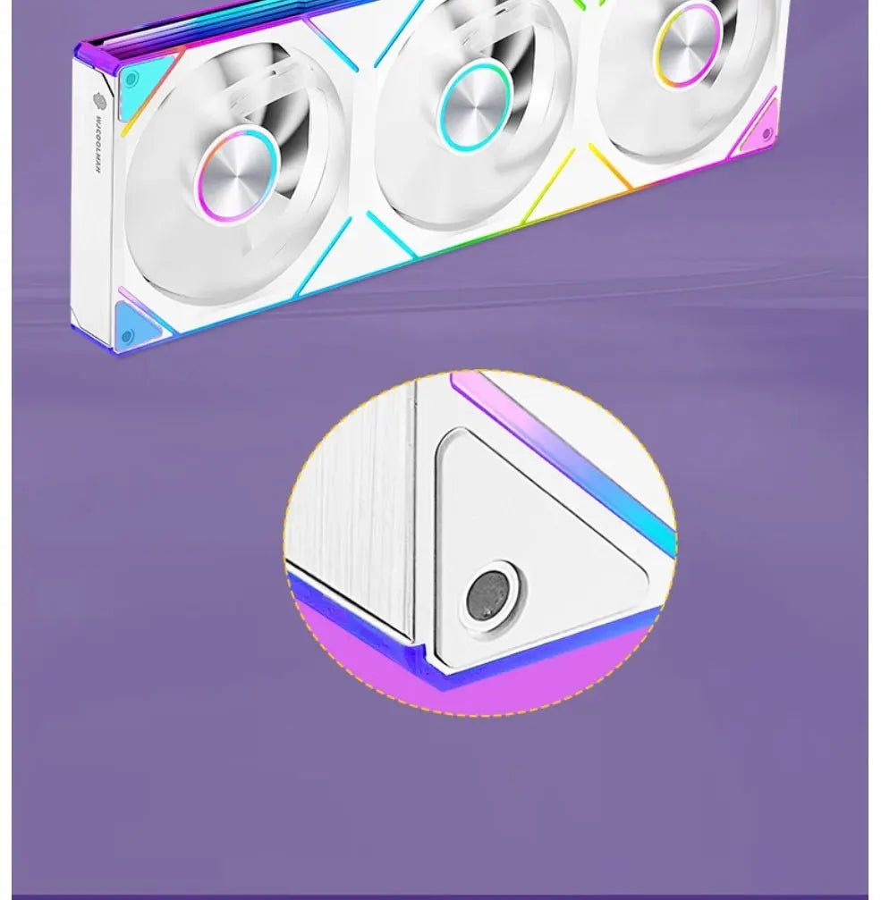 WJCOOLMAN WENJIE MINI three-sided side-lit integrated curved glass sea-view gaming case with ARGB lighting strip