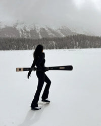 Fashion Women Slim Black Stand Collar Skiwear Chic Full Sleeve Waist Cinching High Waist Jumpsuits 2026 Lady Classic Bodysuit