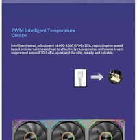 WJCOOLMAN Lonely Warrior Full-View Edition Sea View Room Computer Case Supports 360 Water Cooling / M-ATX Motherboard