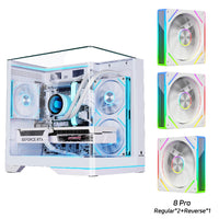 WJCOOLMAN AITO Mini MATX PC case RGB light strip 240 water cooler curved glass computer case