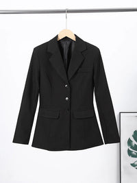Women's Jacket New Outerwear V-Neck Three-Button Blazer Woman Tailored Formal Outerwears Waist Cincher Suit Woman Clothes Wear