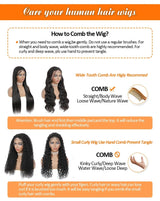 Deep Wave Wigs Human Hair 13x4 HD Transparent Lace 13x6 Full Frontal Wigs Natural color Curly Wigs For Women 220% Density