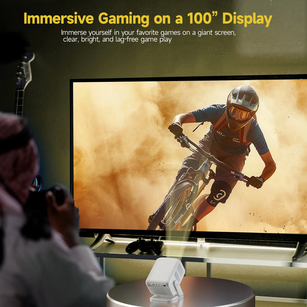 Magcubic Auto Focus 4K HD 1920*1080P 420ANSI Portable Projector Android 11 BT5.4 Built-in 5W HiFi Speaker For Home Theater HY310