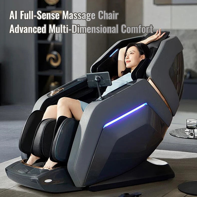 Massage Chair 4D with Zero Gravity Full Body with Voice Control,Back Heating,Bluetooth Speaker,Airbags Massage Chair
