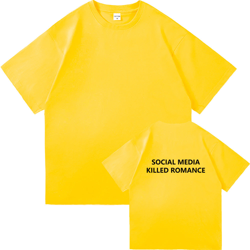 Fashionable Men's And Women's Short Sleeves