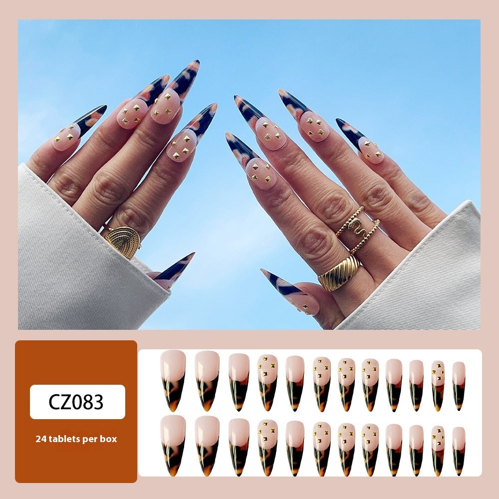 Super Long Diamond Wearing Armor European And American Foreign Trade Nail Stickers