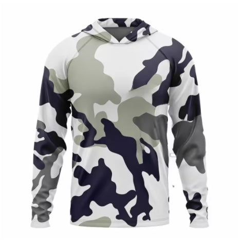 Men's Outdoor Quick-drying Lightweight Breathable Hood Long Sleeve