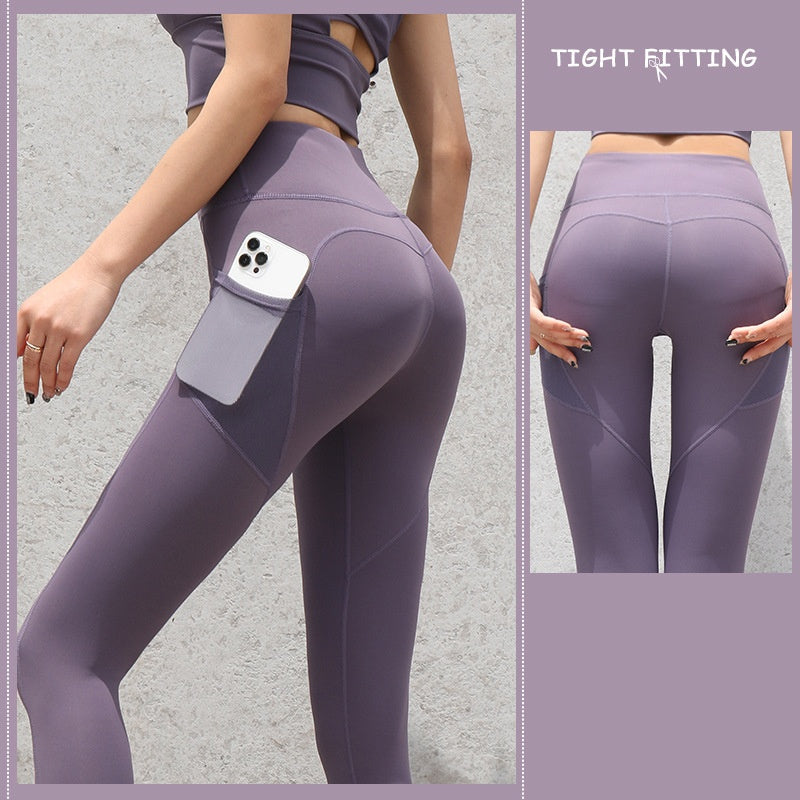 Gym Sport Seamless Leggings With Pockets Push Up High Waist Pants Women Fitness Running Yoga Pants Gym Sport Seamless Leggings null