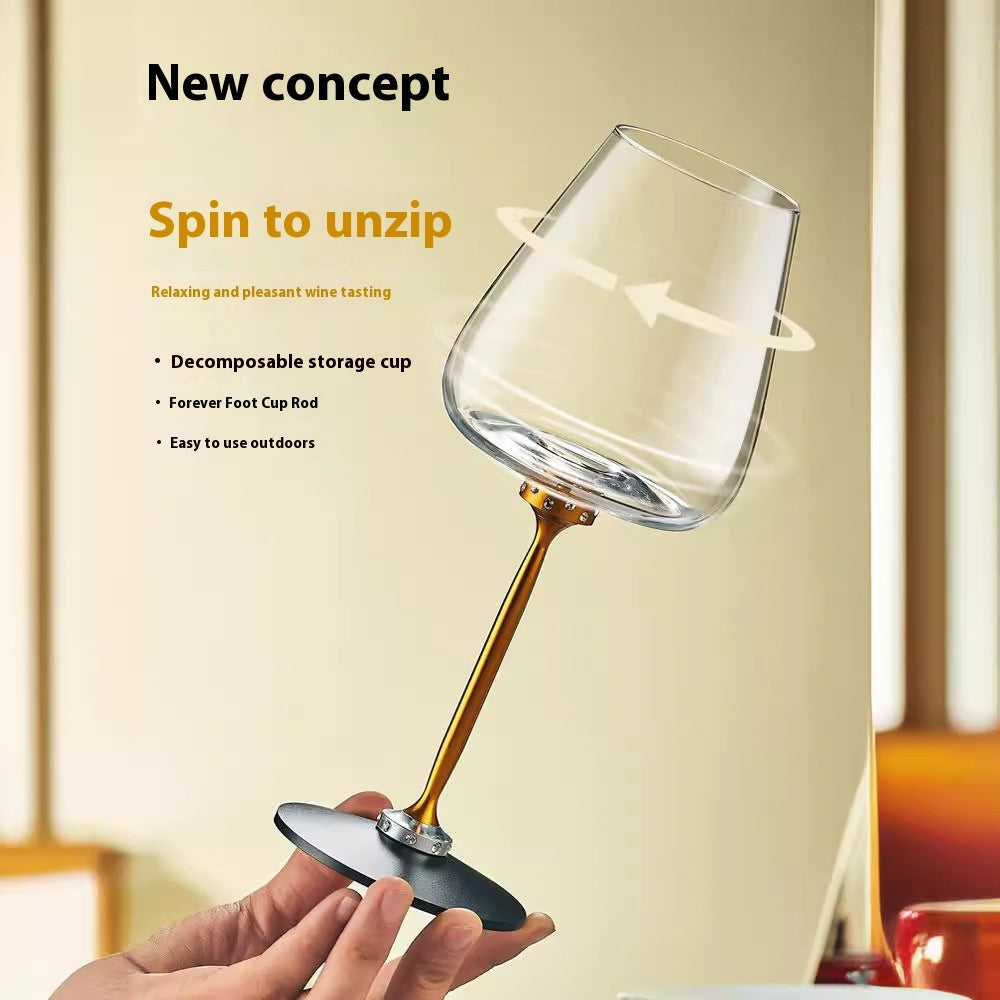 Fancy Decanter Cup Creative Rotational Goblets Wine Glass Household Kitchen Gadgets null