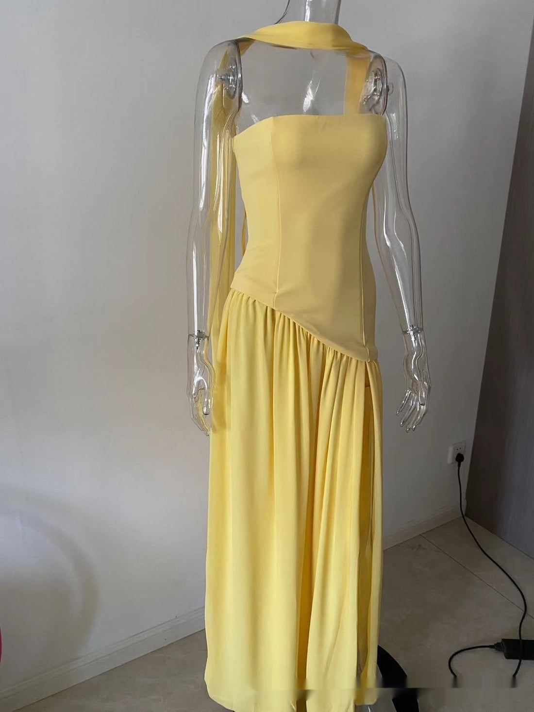 Temperament Contrasting Zipper Tight Dress