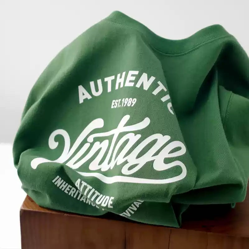 Combed Cotton Short Sleeve In Tan Color T-shirt Loose Letter Print Top