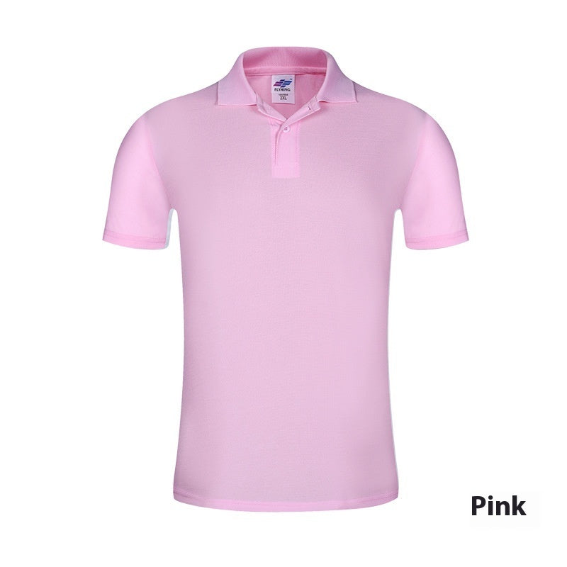 Slim-fit Solid Color Polo Collar Short Sleeve