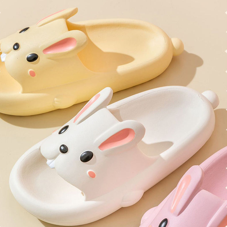 Cute Rabbit Slippers For Kids Women Summer Home Shoes Bathroom Slippers null