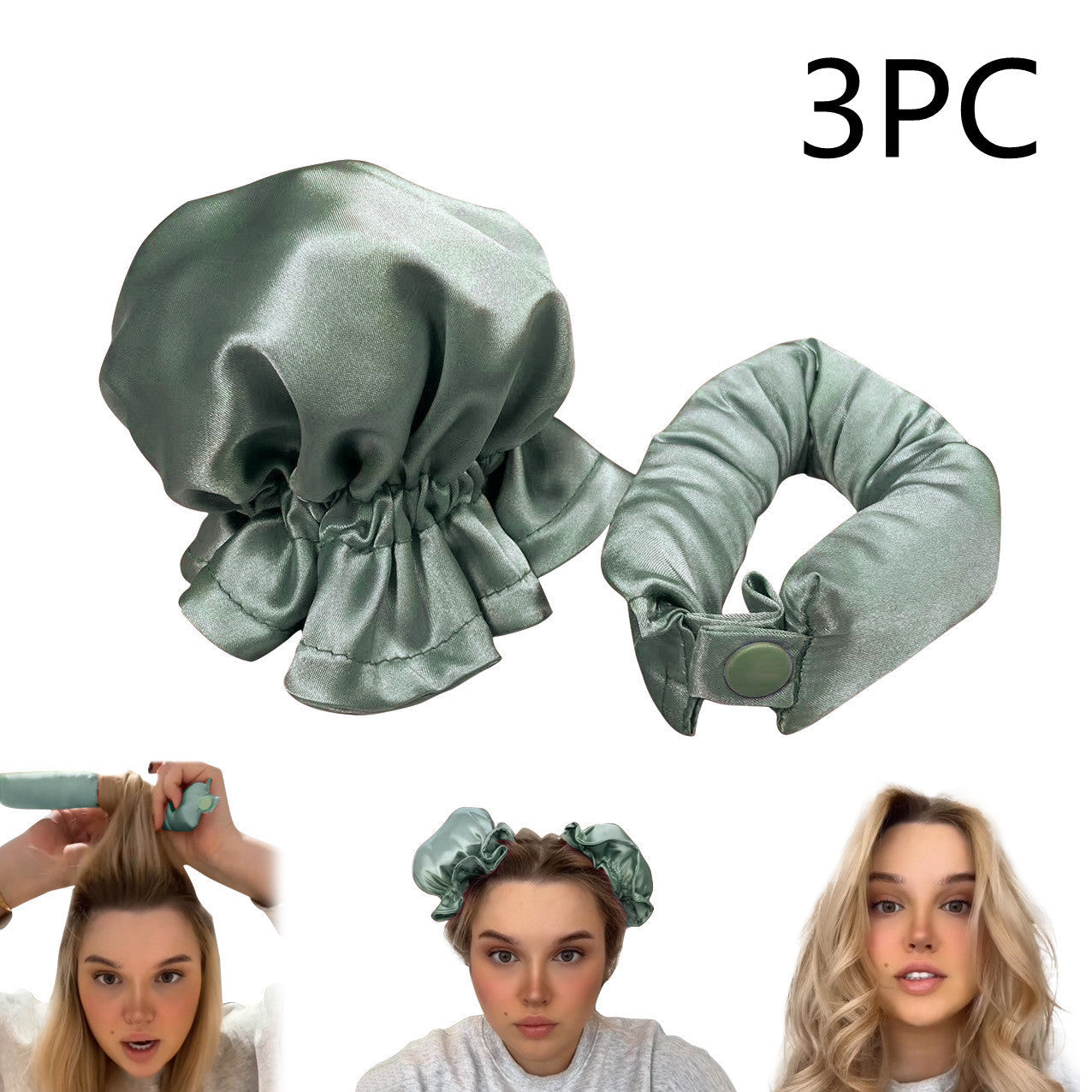 New Heatless Curl Stick With Cloth Cover Cute Ball Head Hair Curler Headband Hair Rollers Wave Form Curling Rod Hair Style Tools Gadgets null