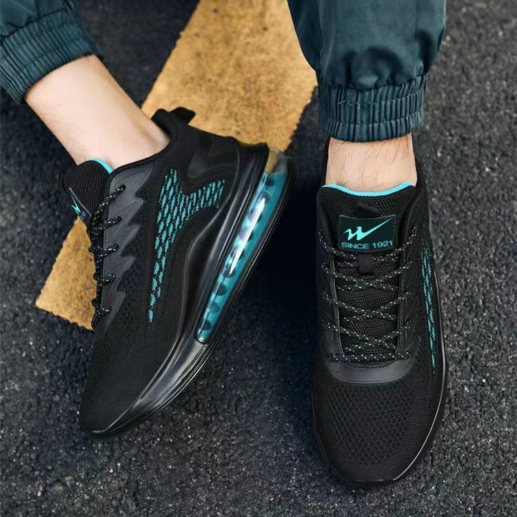 Mesh Slip On Air Cushion Shoes Men's Sport Sneakers Height Increasing Fashion Casual Shoes null