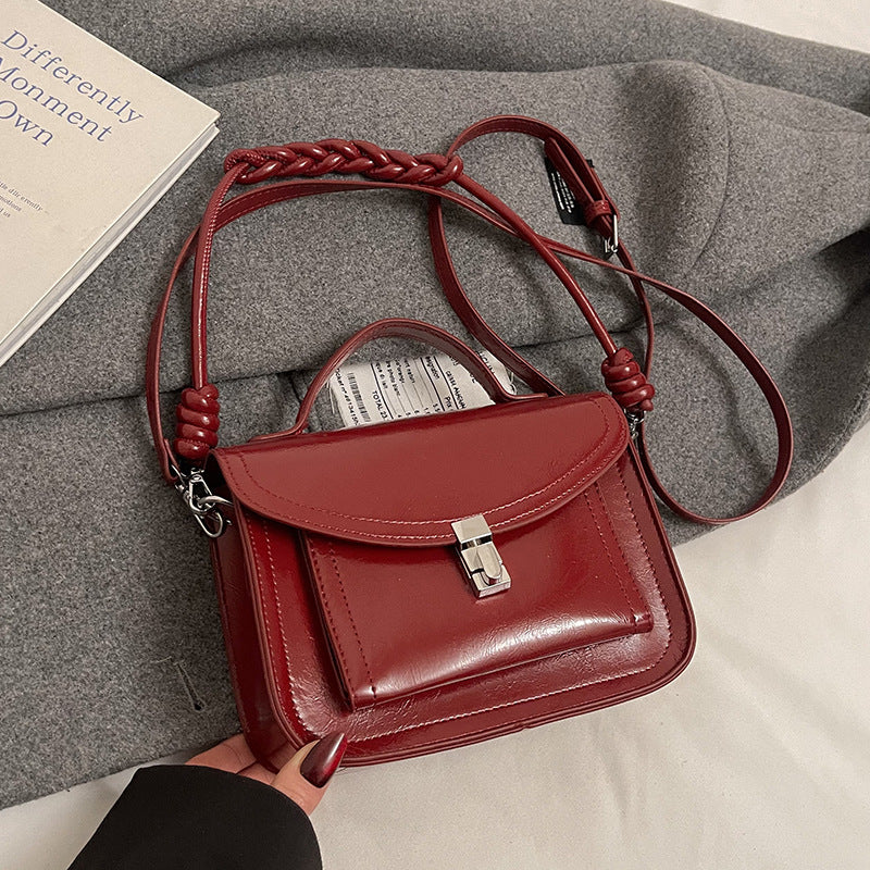 Casual Small Square Shoulder Bag Retro Portable Messenger Handbags For Women null