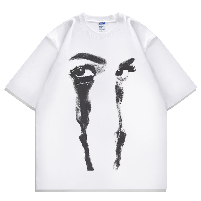 American Hip Hop China-Chic Brand Cotton Short Sleeve Boys' Vintage Loose Top