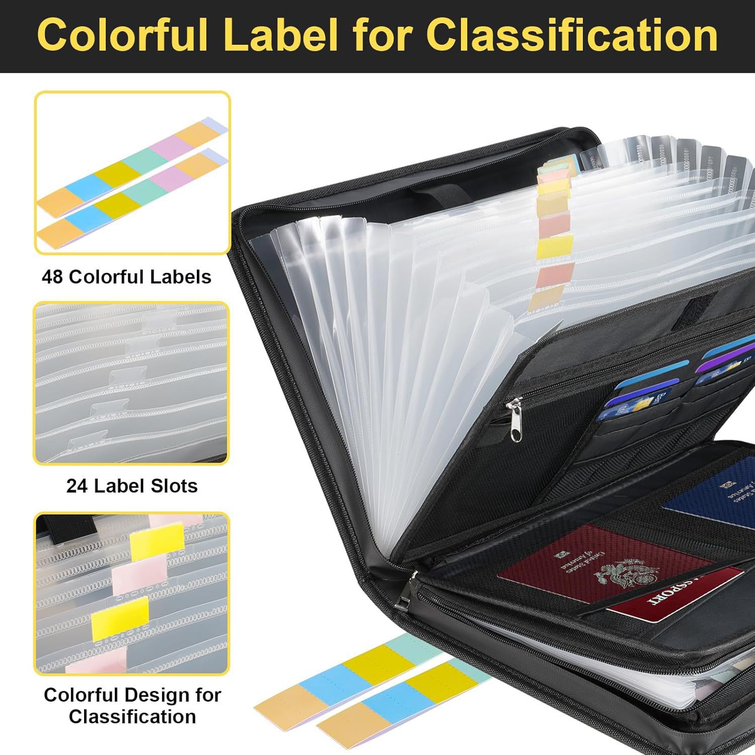 Waterproof And Fireproof File Bag Foldable Organ File Bag