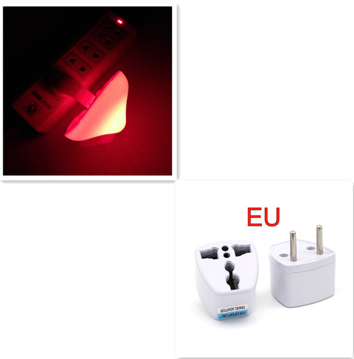 LED Night Light Mushroom Wall Socket Lamp EU US Plug Warm White Light-control Sensor Bedroom Light Home Decoration null