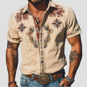 Mens Versatile Trendy Casual Shirt