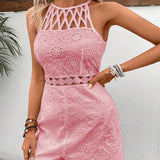 Hollow-out Lining Fashionable And Comfortable One-piece Shorts