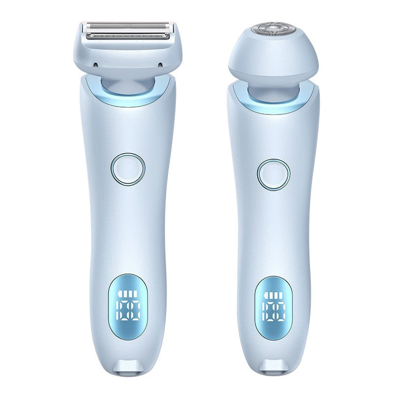 2 In 1 Hair Removal Epilator USB Rechargeable Trimmer Women Body Razor Face Leg Armpit Bikini Hand Pubic Shaver Hair Remover null