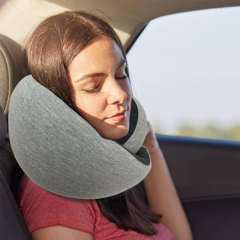 Travel Neck Pillow Non-Deformed Airplane Pillow Travel Neck Cushion Durable U-Shaped Travel Memory Cotton Nap Neck Pillow null