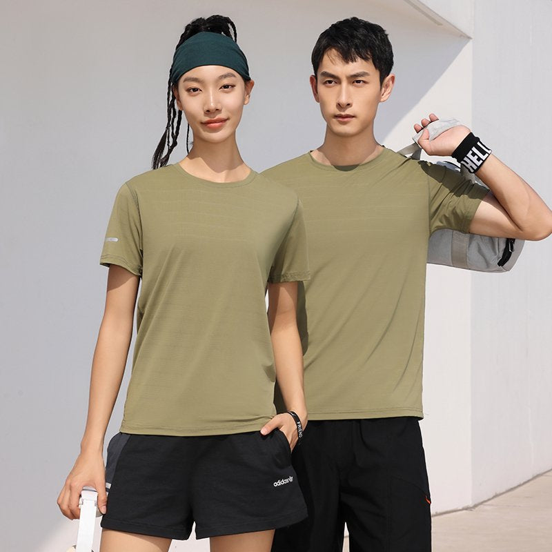 Quick-drying Waterproof Oil-proof Antifouling Round Neck Short Sleeve