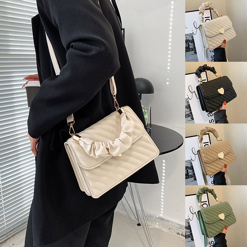 Women Handbags Fashion Chain Shoulder Bags With Love Metal Design null