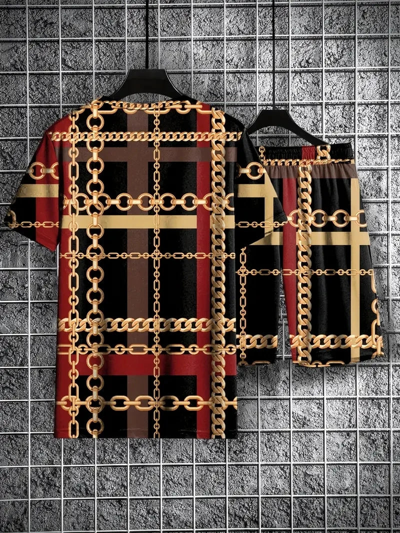 3d Printing Fashion Men's Casual Loose Outfit