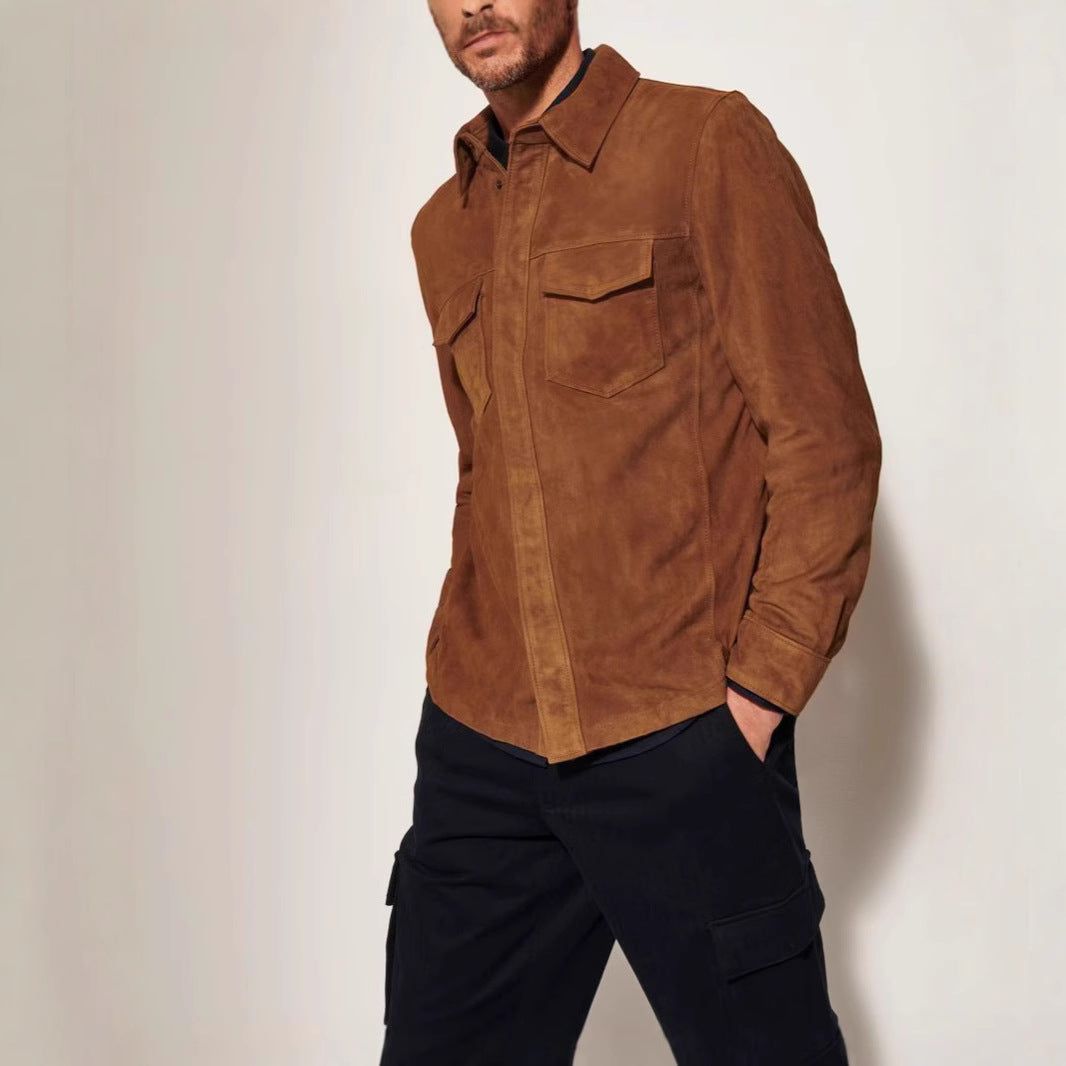Noah Suede Shirt Jacket Men's Coat