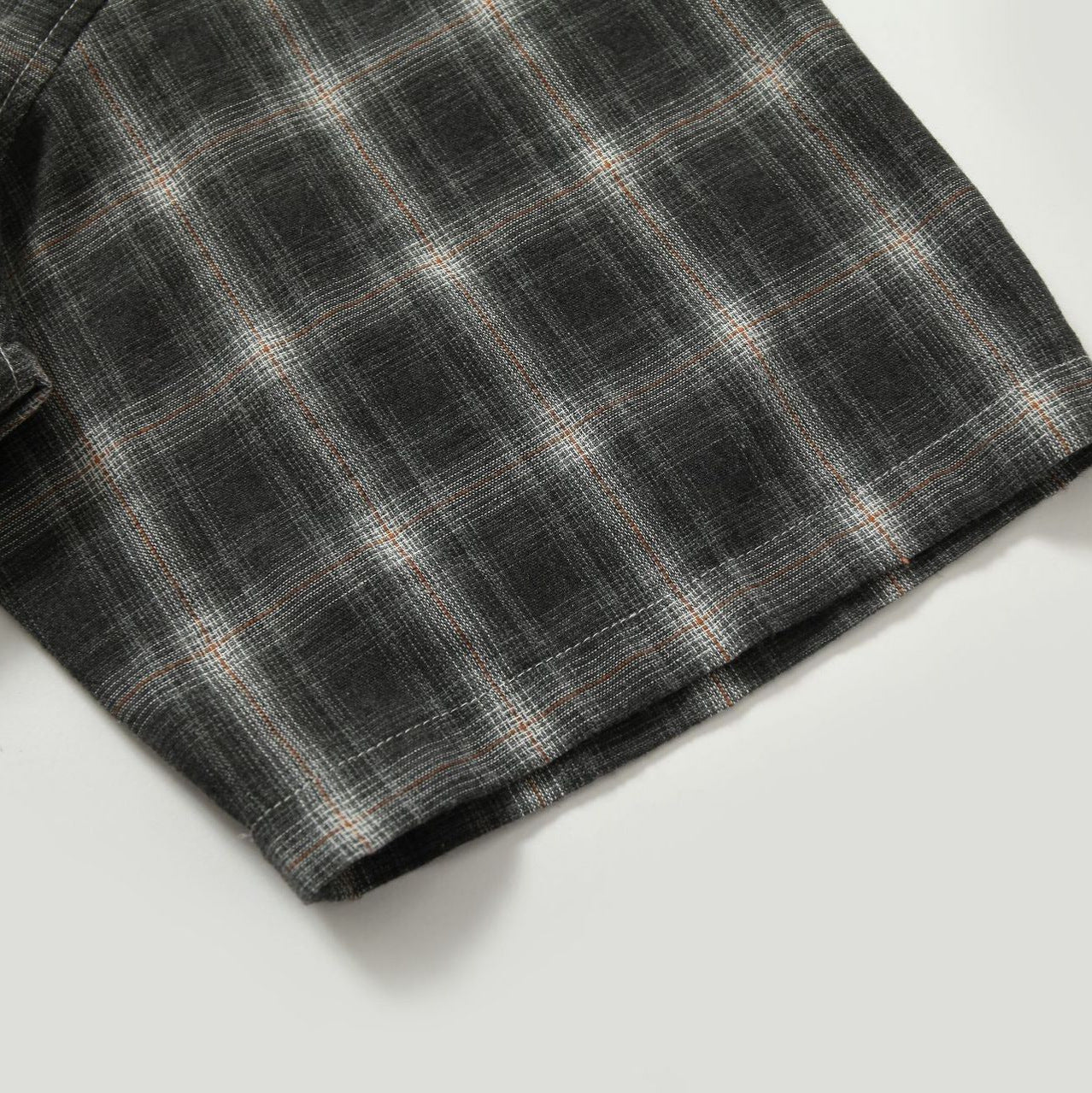 Retro Multicolor Plaid Stitching Graffiti Shirt