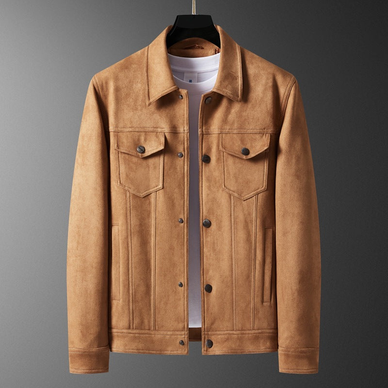 Spring New Suede Jacket For Men