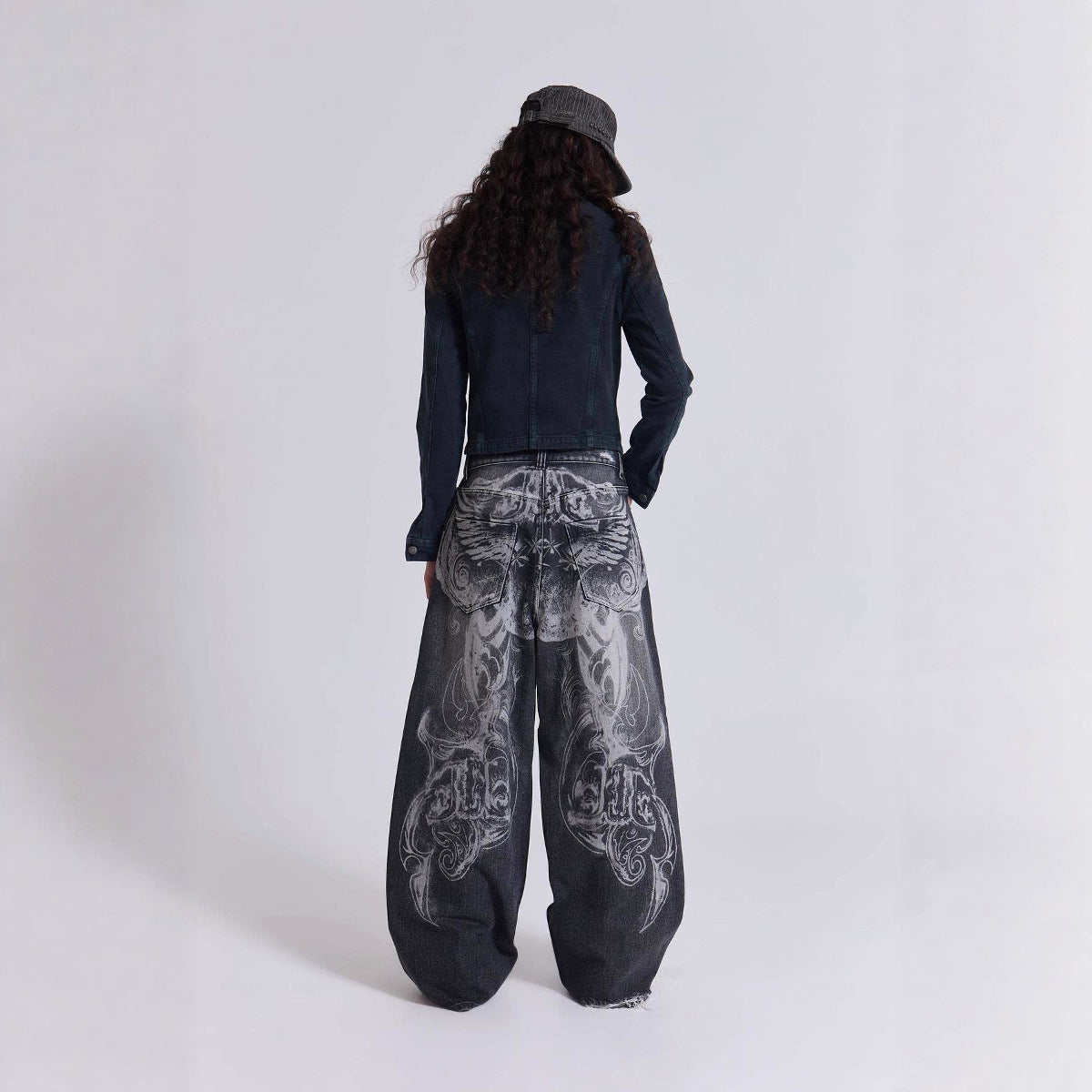 Men's And Women's Retro High-Street Y2K Streetwear Straight-Leg Trousers