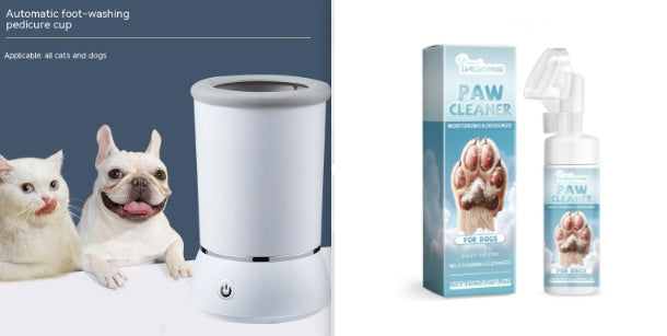 Pet Paw Cleaning Cup Automatic Foot Washing Dogs And Cats Electric Cleaning Device null