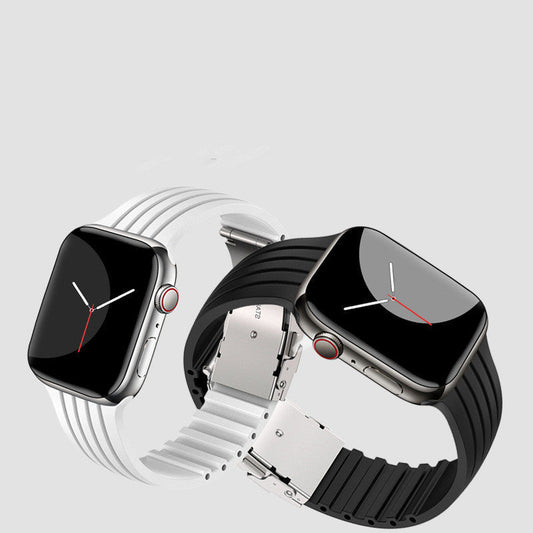 Silicone Stripe IWatch Strap For Men And Women null