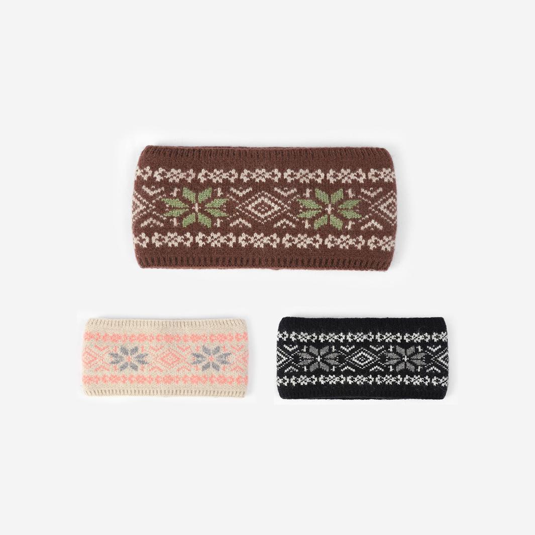 Knitted Hairband With A Wide Brim