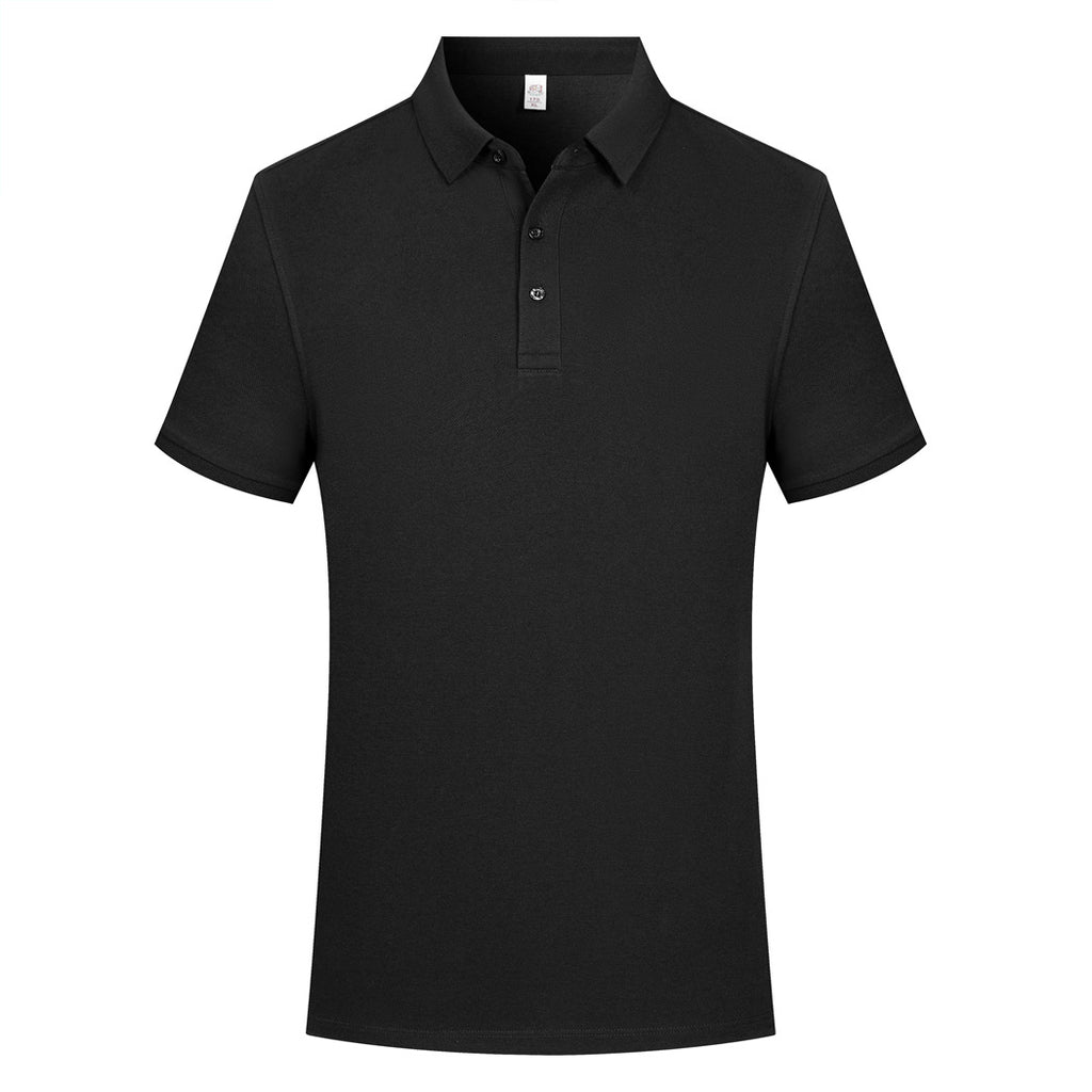 230g 40 Heavy Pearl Cotton Polo Shirt Short Sleeve Lapel