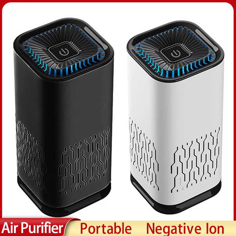 Car Air Purifier Portable Negative Ion Generator Remove Formaldehyde Dust Smoke Air Freshen Washer For Home Car null