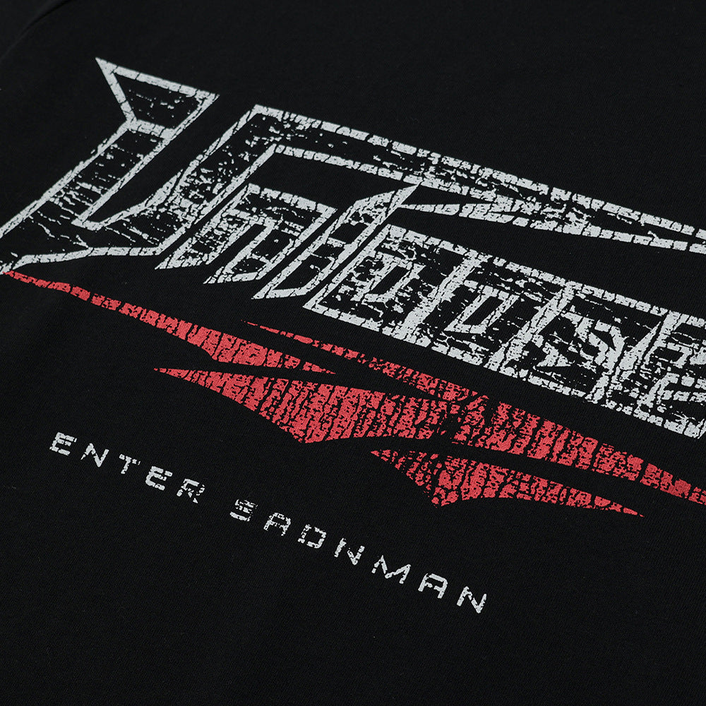 False Two-piece Patchwork Camouflage Long Sleeve Loose T-shirt Men