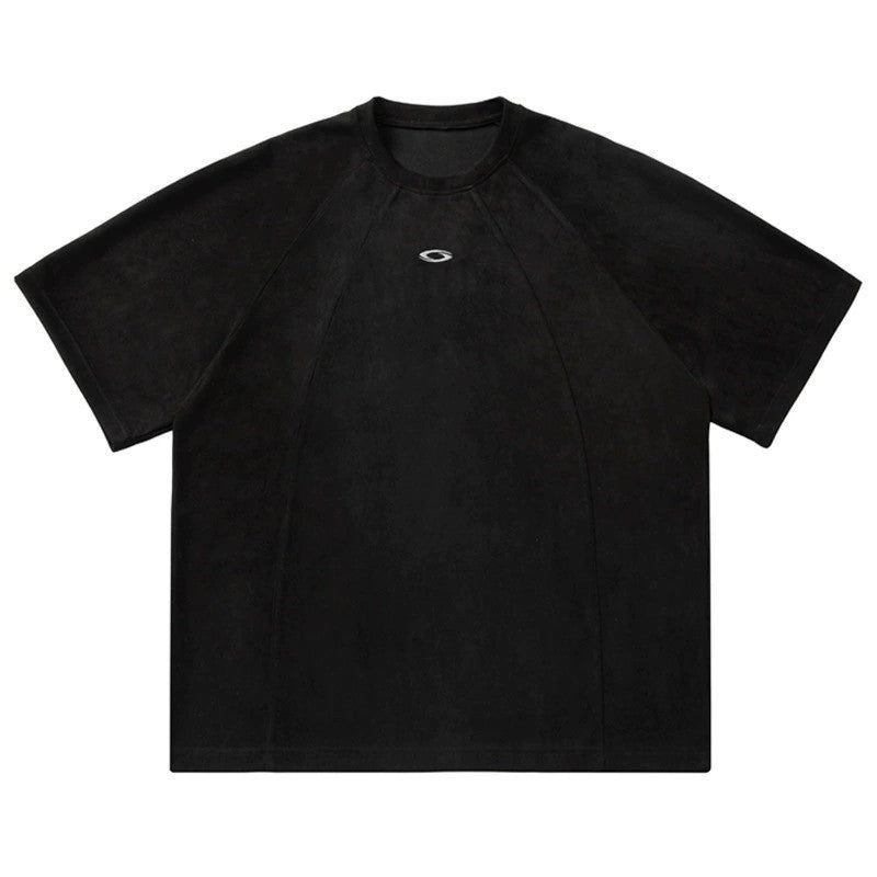 Three-dimensional Split Stitching Design Short-sleeved T-shirt Men's Summer New