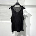 Men's Hollow Out See Through Lightweight T-shirt Vest