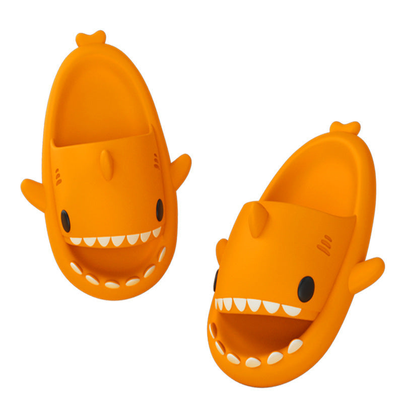 Adult's Slippers Indoor Outdoor Funny Shark Cartoon - Update Avenue 