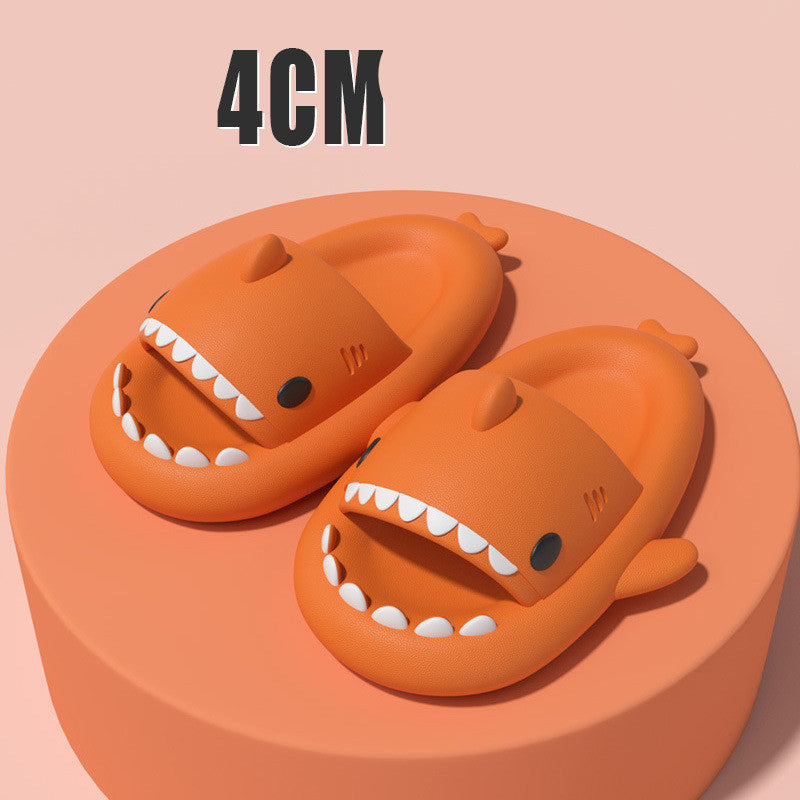 Adult's Slippers Indoor Outdoor Funny Shark Cartoon - Update Avenue 