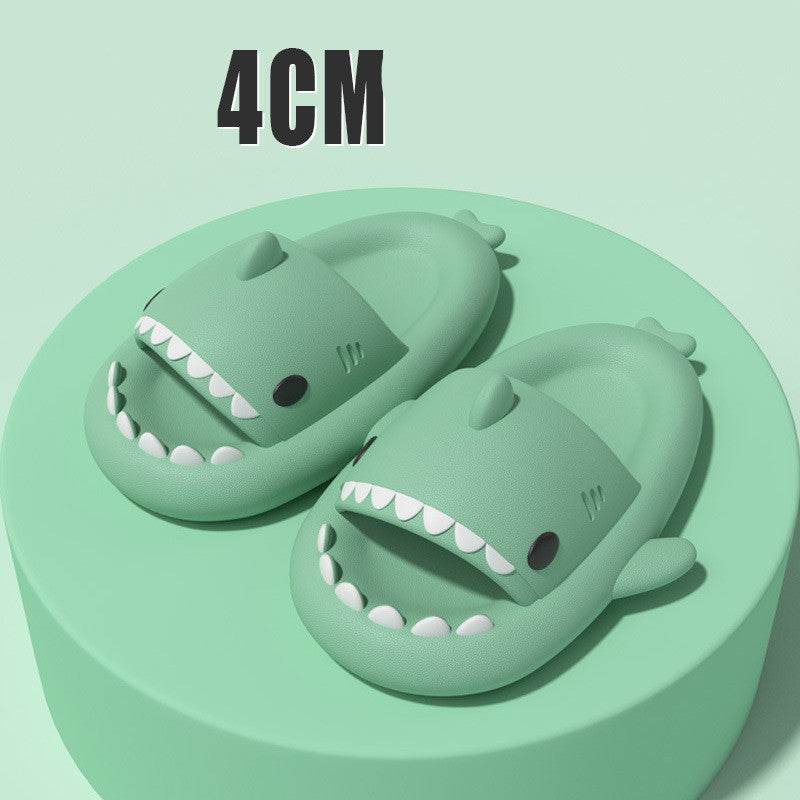 Adult's Slippers Indoor Outdoor Funny Shark Cartoon - Update Avenue 