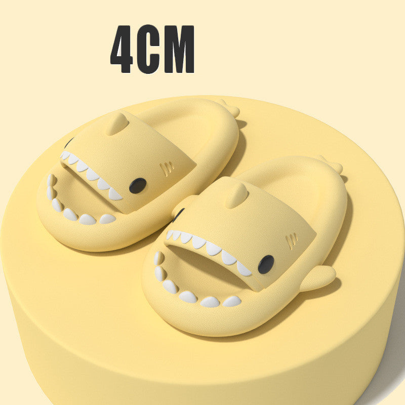 Adult's Slippers Indoor Outdoor Funny Shark Cartoon - Update Avenue 