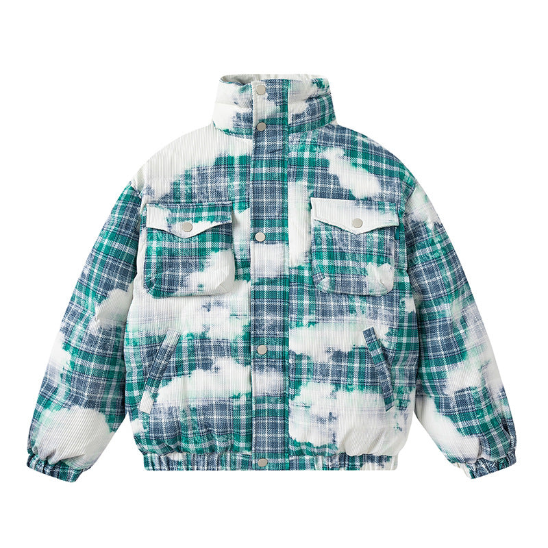 Winter New Retro Plaid Loose Cotton Coat Coat