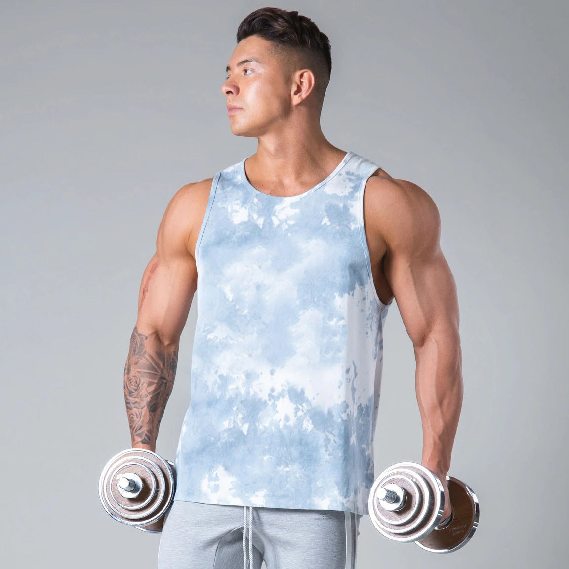 Men's Fitness Vest Leisure Gym Sleeveless Vest null