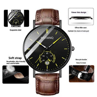 Trade Watch Relógio Elegante Tecnologia Preta Cinto de Aço Refinado Coreano Casual Calendário